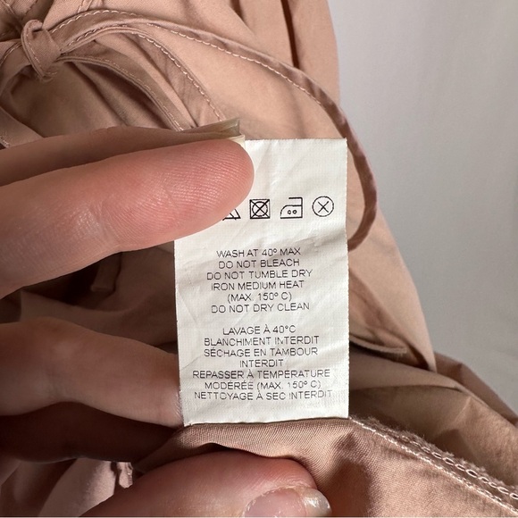 Deluc Gasus women’s mini dress XS Pink Romantic Puff Sleeves Preppy Babydoll - Picture 9 of 9